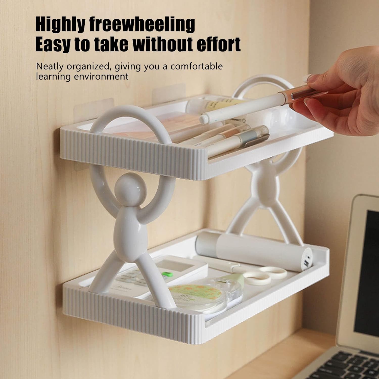 2 Layers Wall Mounted Storage Shelfs