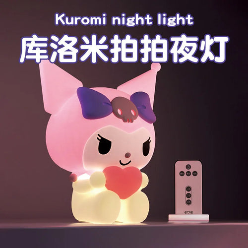 Kuromi Silicone Touch Night Light - Cute Kawaii Bedside Lamp & Sleep Aid