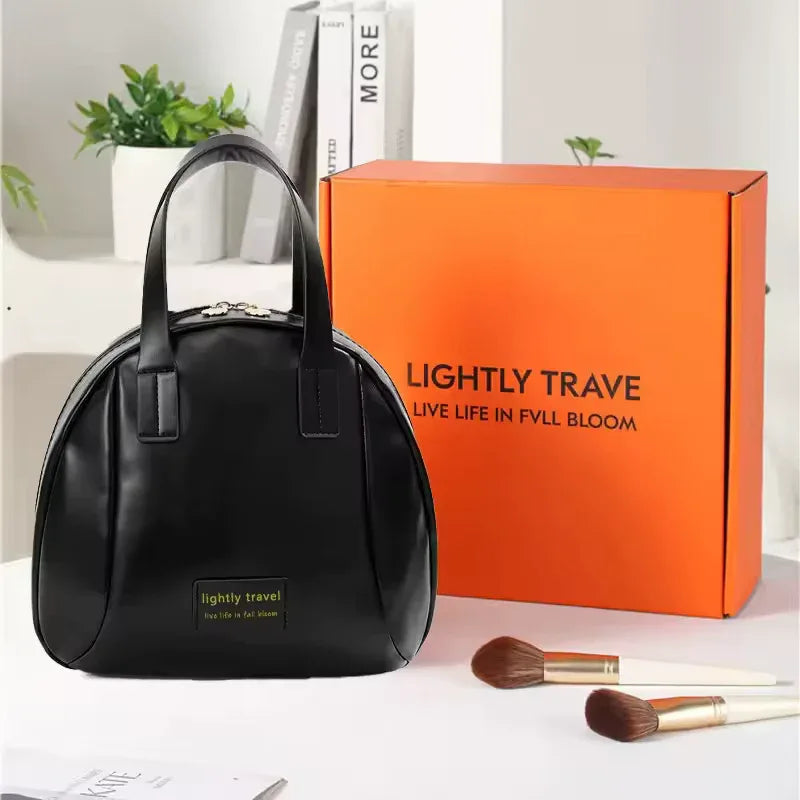 Large Capacity Women’s Makeup Bag – Portable High-End Travel Toiletry Organizer
