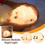 Silicone Sheep Night Lamp - Rechargeable Touch Sensor Bedside Light