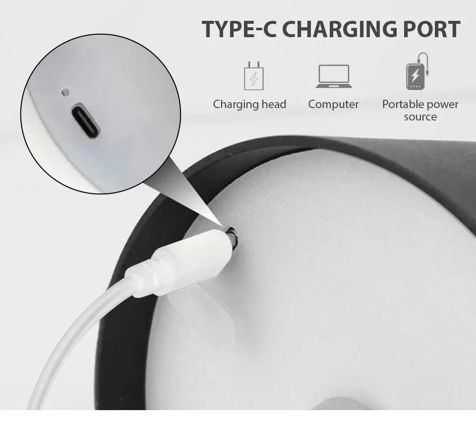 Rechargeable Touch LED Desk Lamp Black