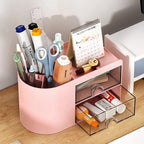 Desktop Stationery Organizer With Drawer