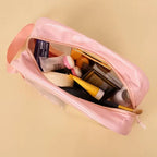 3-Piece Clear Travel Toiletry Bag Set – PVC Waterproof Makeup Pouch (Random Color Set)