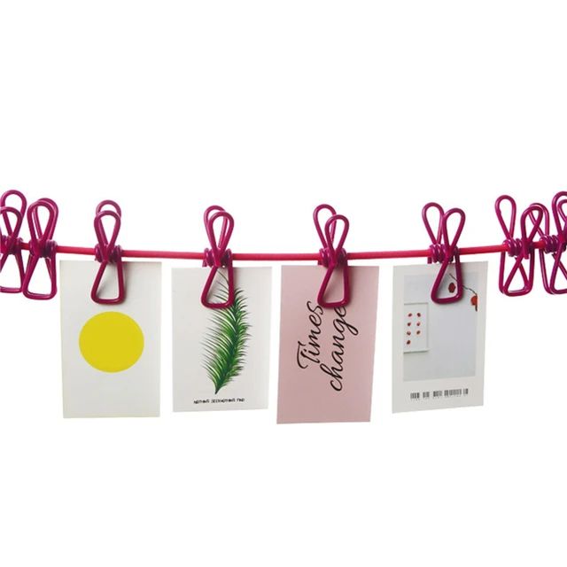 Portable Clothesline With 12 Clip