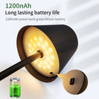 Rechargeable Touch LED Desk Lamp Black