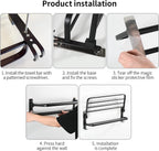 Double Layers Folding Bath Towel Holder