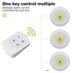 Pack of 3 Wireless LED Night Lights with Remote Control – Ultra-Bright