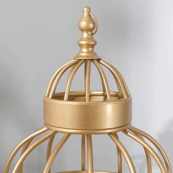 4 Layer Nordic Brass Cage Rack