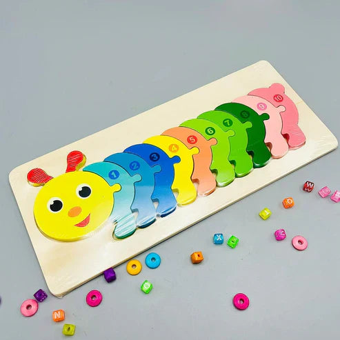 Wooden Character Puzzle Shapes