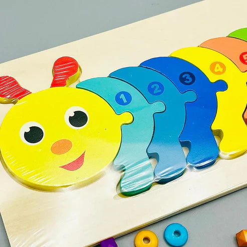 Wooden Character Puzzle Shapes