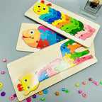 Wooden Character Puzzle Shapes