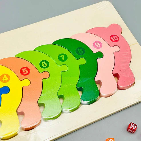 Wooden Character Puzzle Shapes