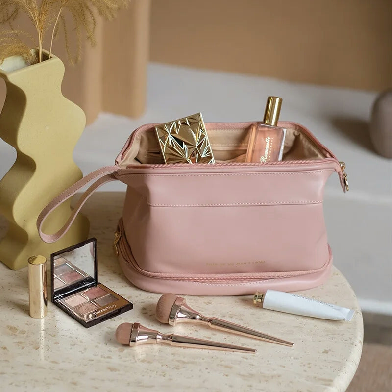 Women Cosmetic PU Leather Bag