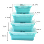 4Pcs Silicone Lunch Box