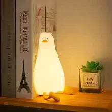 Cute Duck Character Silicone Lamp