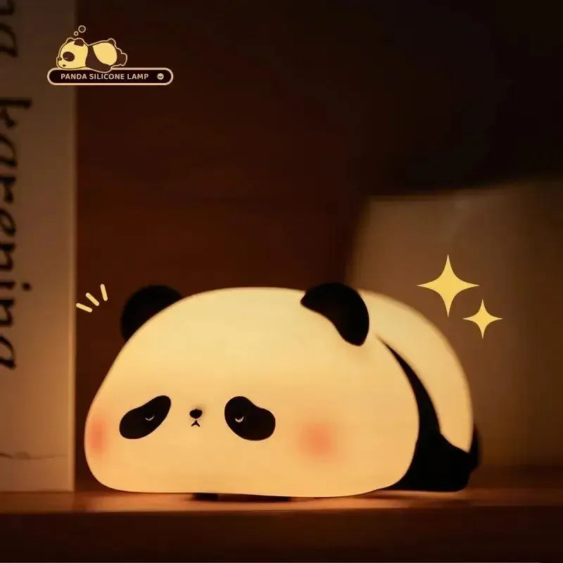 Cute Panda Character Silicone Lamp