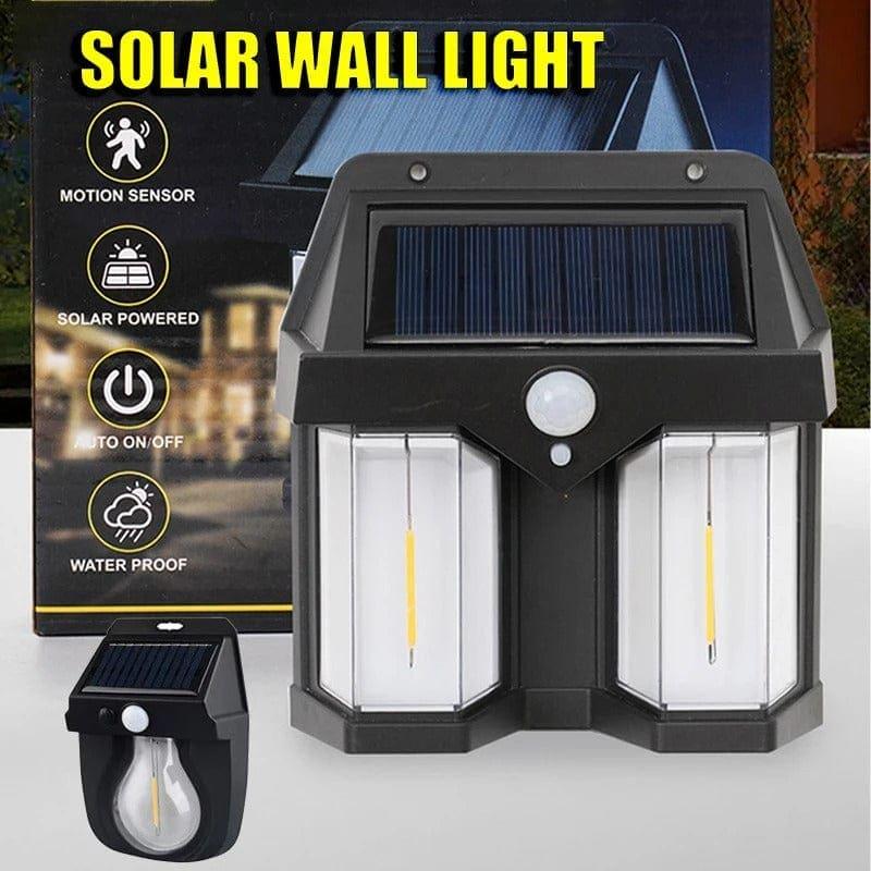 Double Head Solar Wall Lamp with Sensor