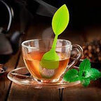 Silicone Tea Infuser -  Stainless Steel Strainer Drip Tray Included