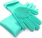 Silicon Washable & Reusable Washing Glovesss