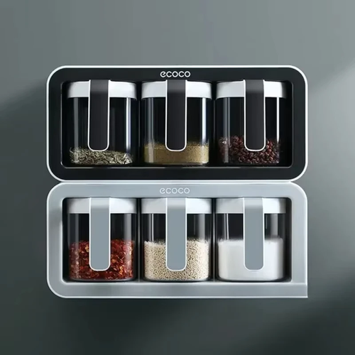 Ecoco Wall-Mounted Spice Box – No-Drill Kitchen Rack