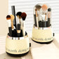 Stylish Cosmetic Organizer with Dual Shelves and Brush Holder