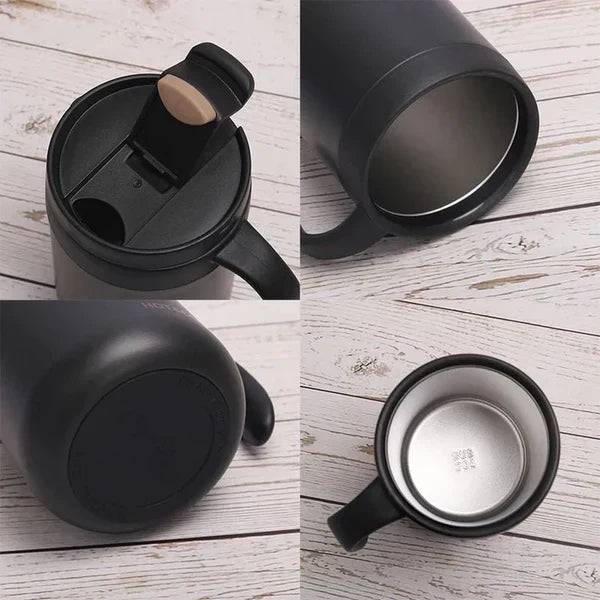 Stainless Steel Insulated  Travelling Coffee Mug (Black)