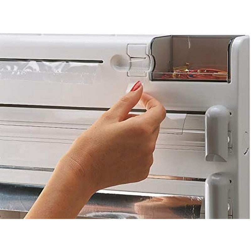 4-In-1 Wall-Mounted Kitchen Roll Holder