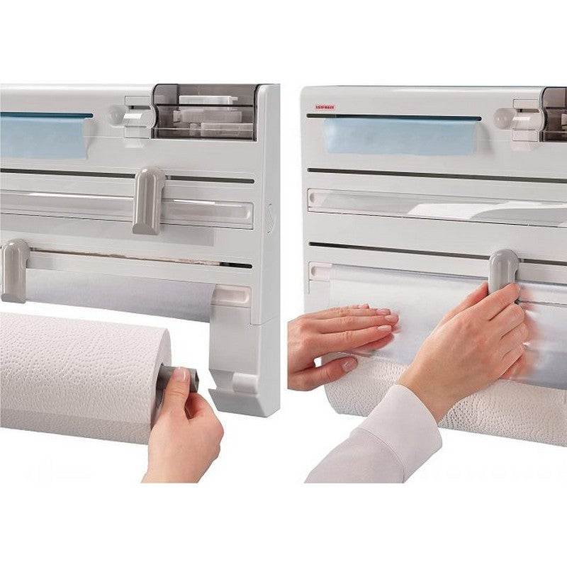 4-In-1 Wall-Mounted Kitchen Roll Holder