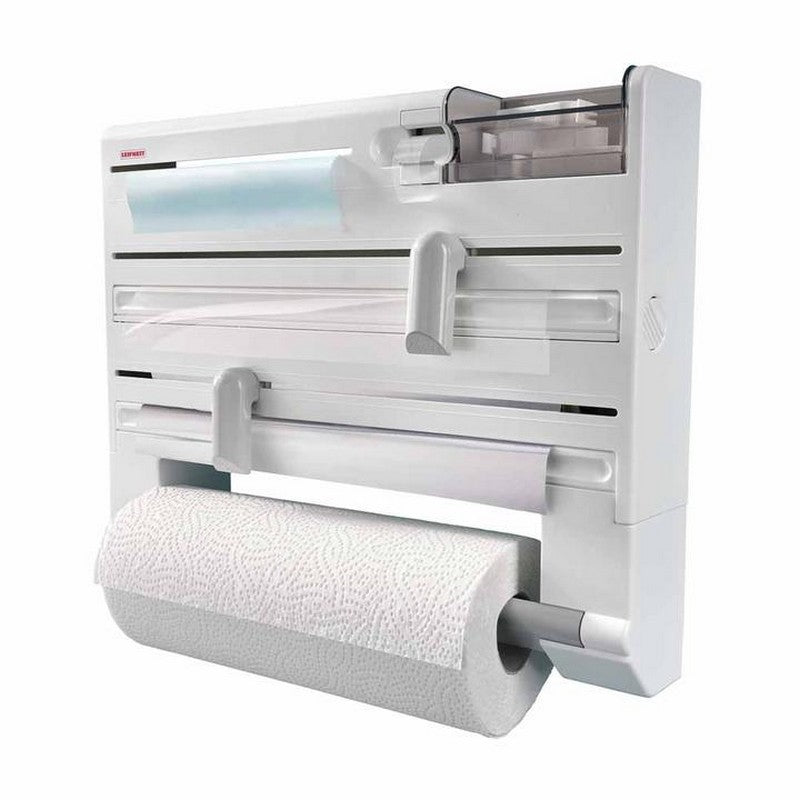 4-In-1 Wall-Mounted Kitchen Roll Holder
