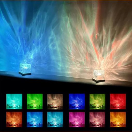 USB Rechargeable Cube Wave Lamp