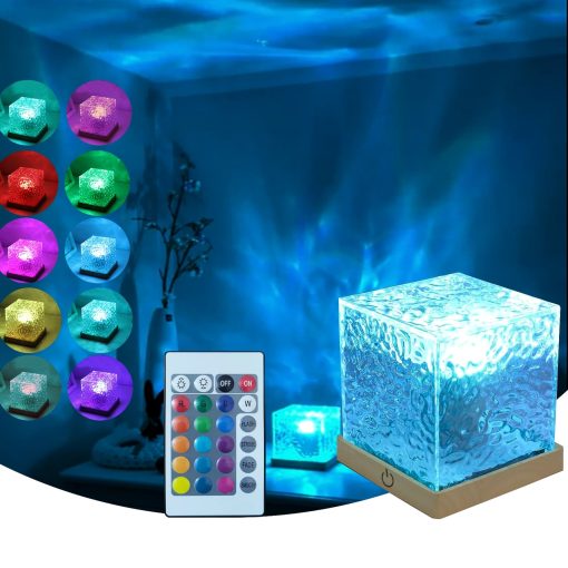 USB Rechargeable Cube Wave Lamp