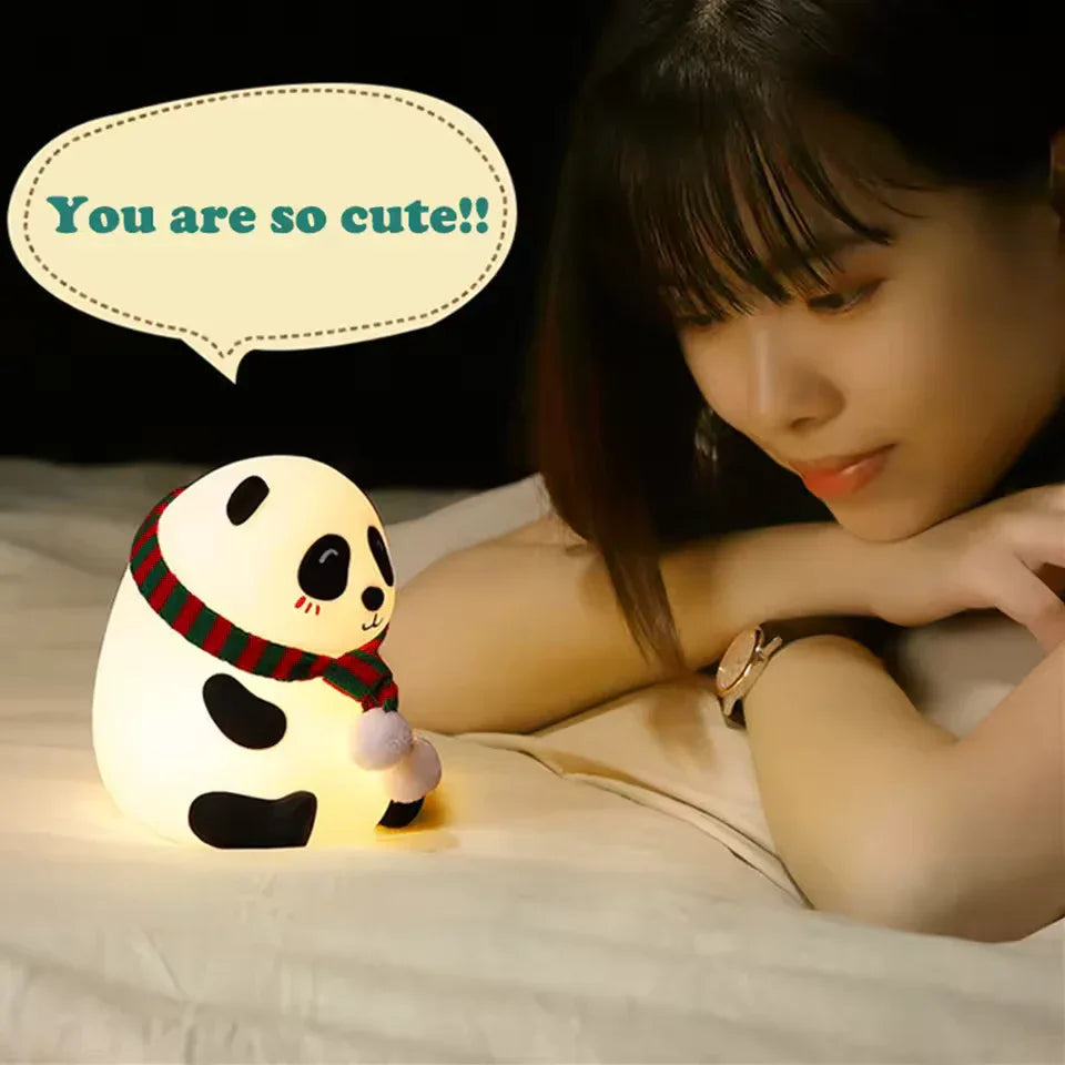 Cute Big Panda Character Silicone Lamp