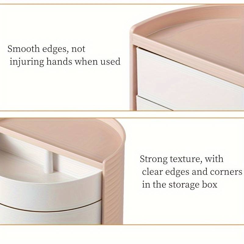 Semicircle cosmetic organizer