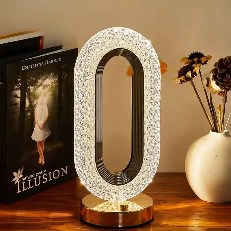 Modern Luxurious Nordic Desk Lamp with Crystal Design