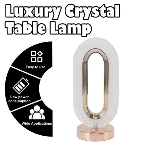 Modern Luxurious Nordic Desk Lamp with Crystal Design