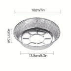 10 Pack of Aluminum Disposable Foil Plates