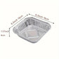 10 Pack of Aluminum Disposable Foil Plates