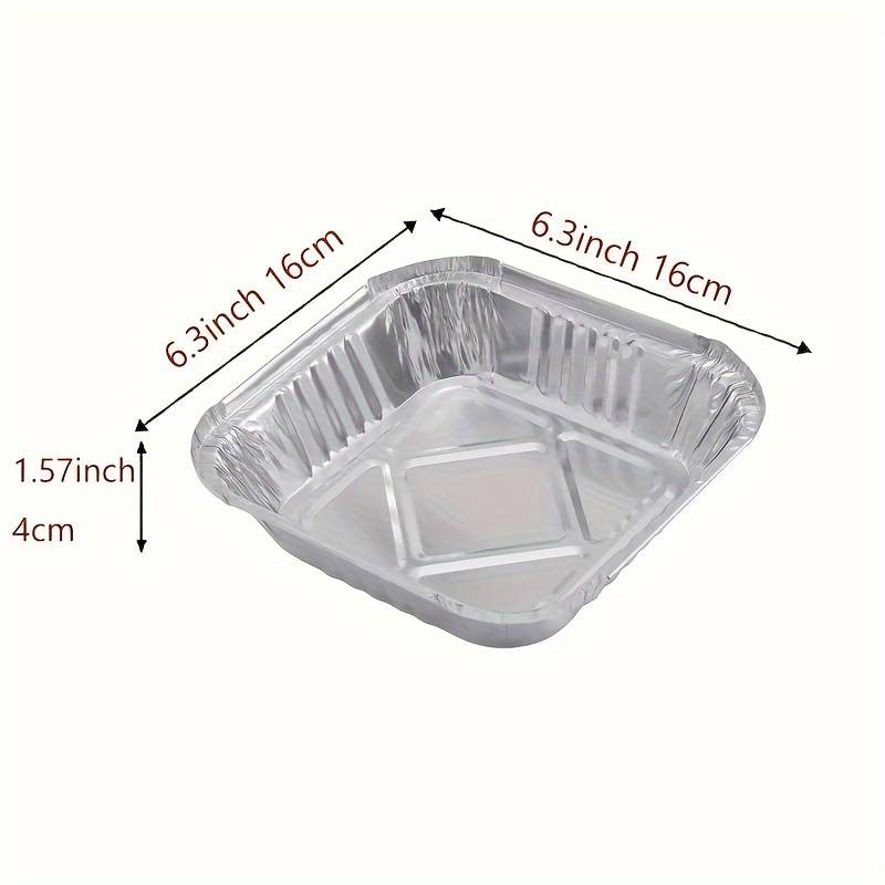 10 Pack of Aluminum Disposable Foil Plates