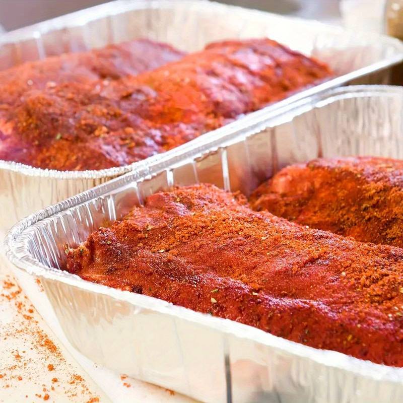 10 Pack of Aluminum Disposable Foil Plates