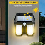 Double Head Solar Wall Lamp with Sensor