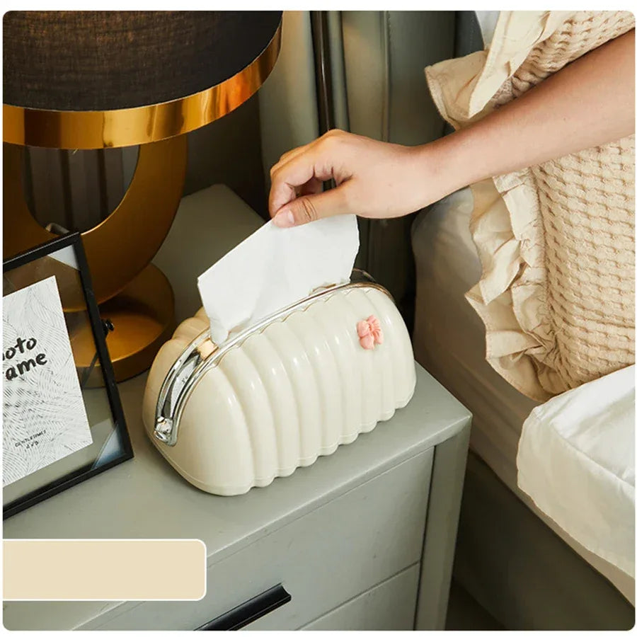 Premium Plastic Tissue Holder Canister