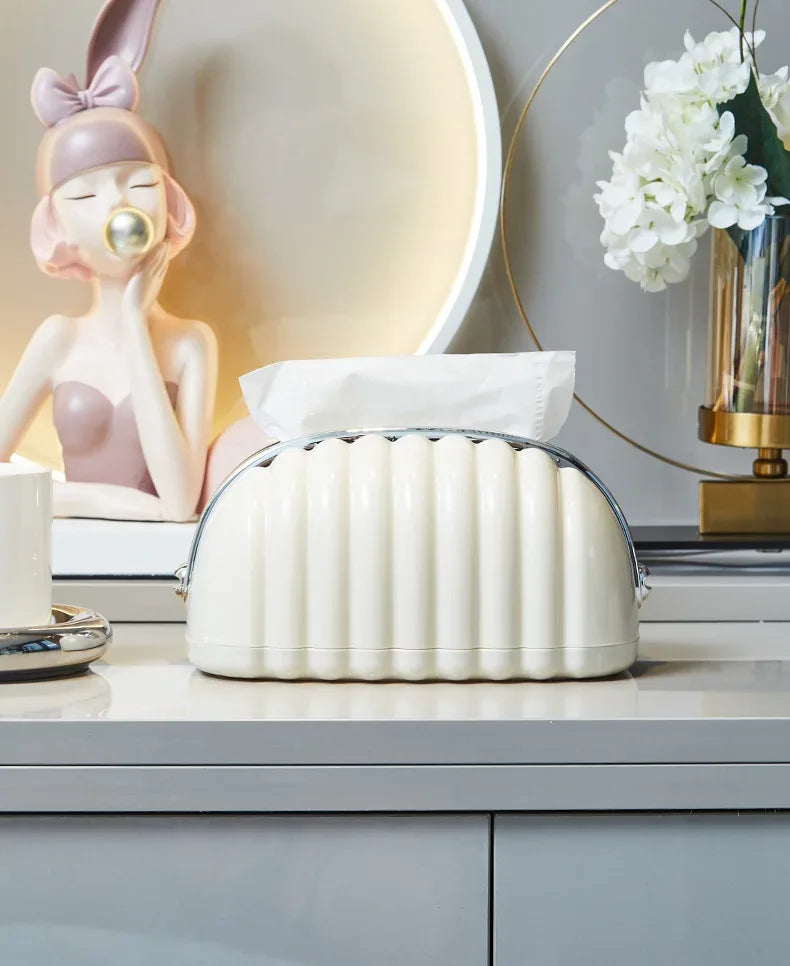 Premium Plastic Tissue Holder Canister