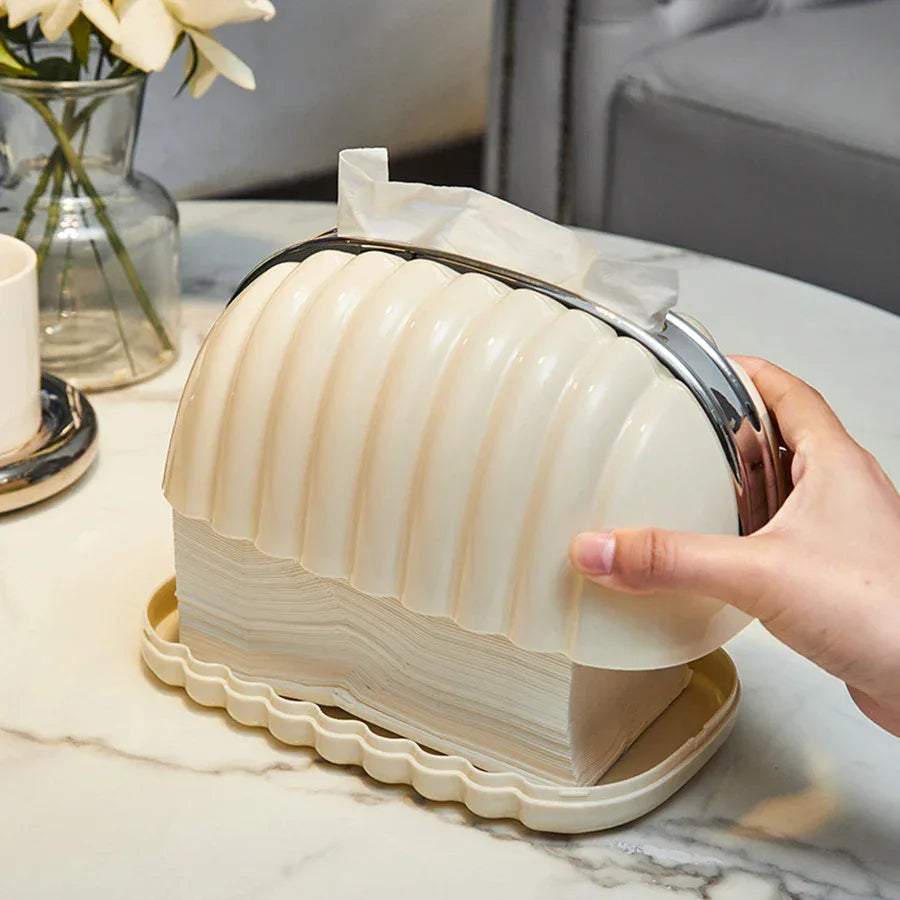 Premium Plastic Tissue Holder Canister