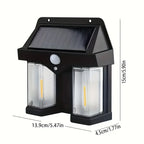 Double Head Solar Wall Lamp with Sensor