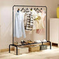 Clothes Dryer Rack With Shoes Rack Shelf