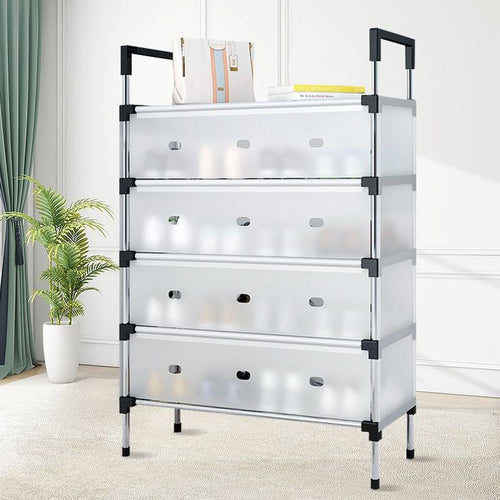 Multilayer Dustproof Shoes Rack – Spacious & Durable Organizer