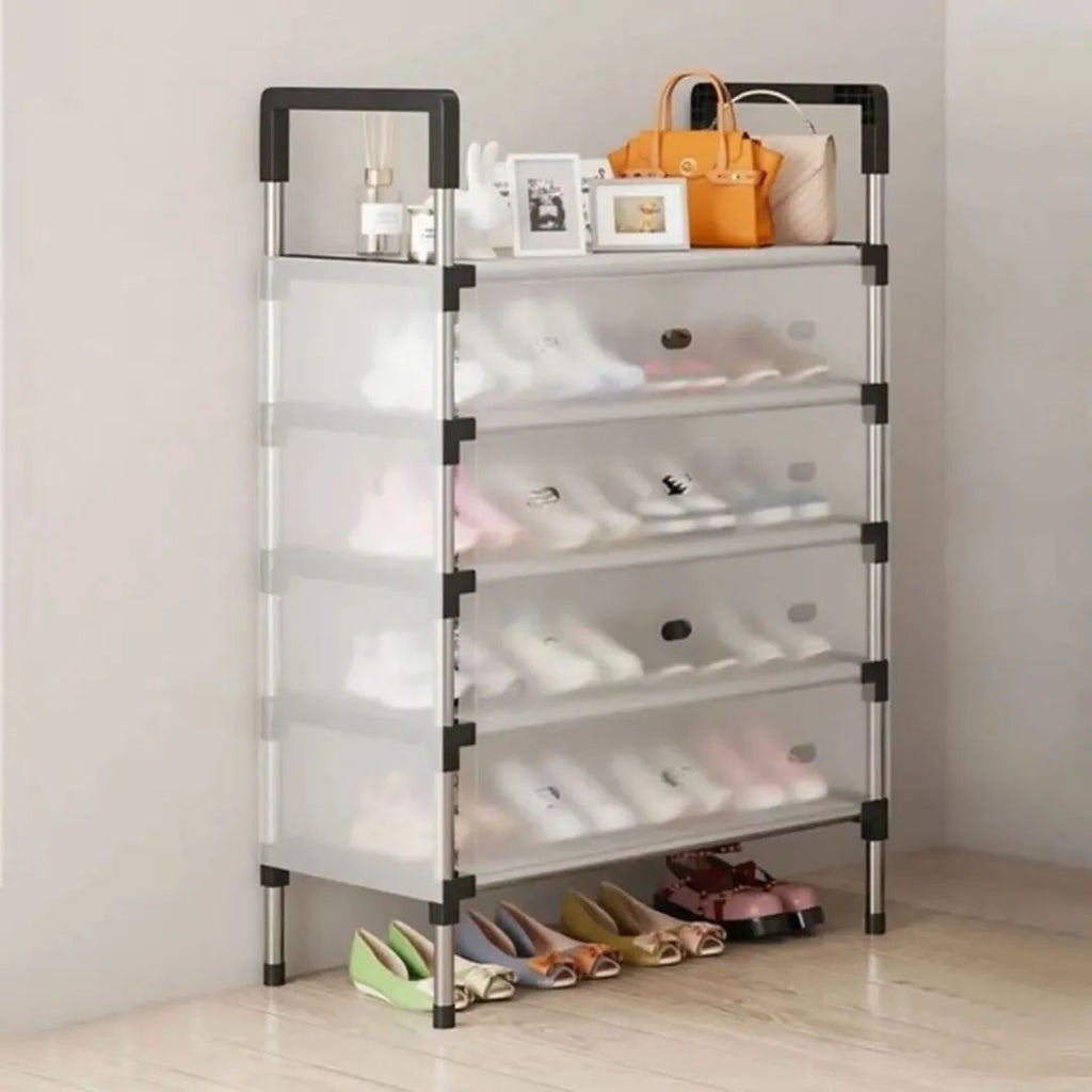 Multilayer Dustproof Shoes Rack – Spacious & Durable Organizer