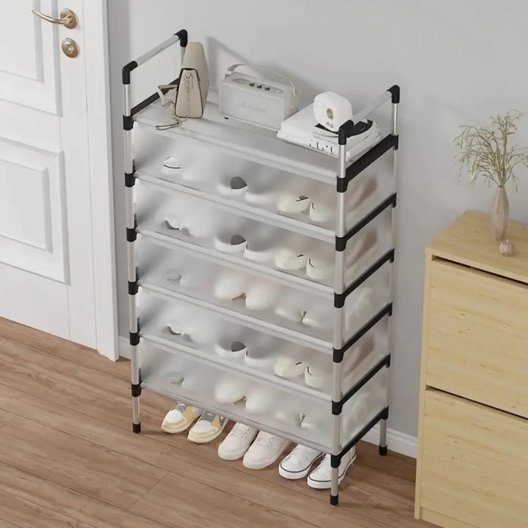 Multilayer Dustproof Shoes Rack – Spacious & Durable Organizer