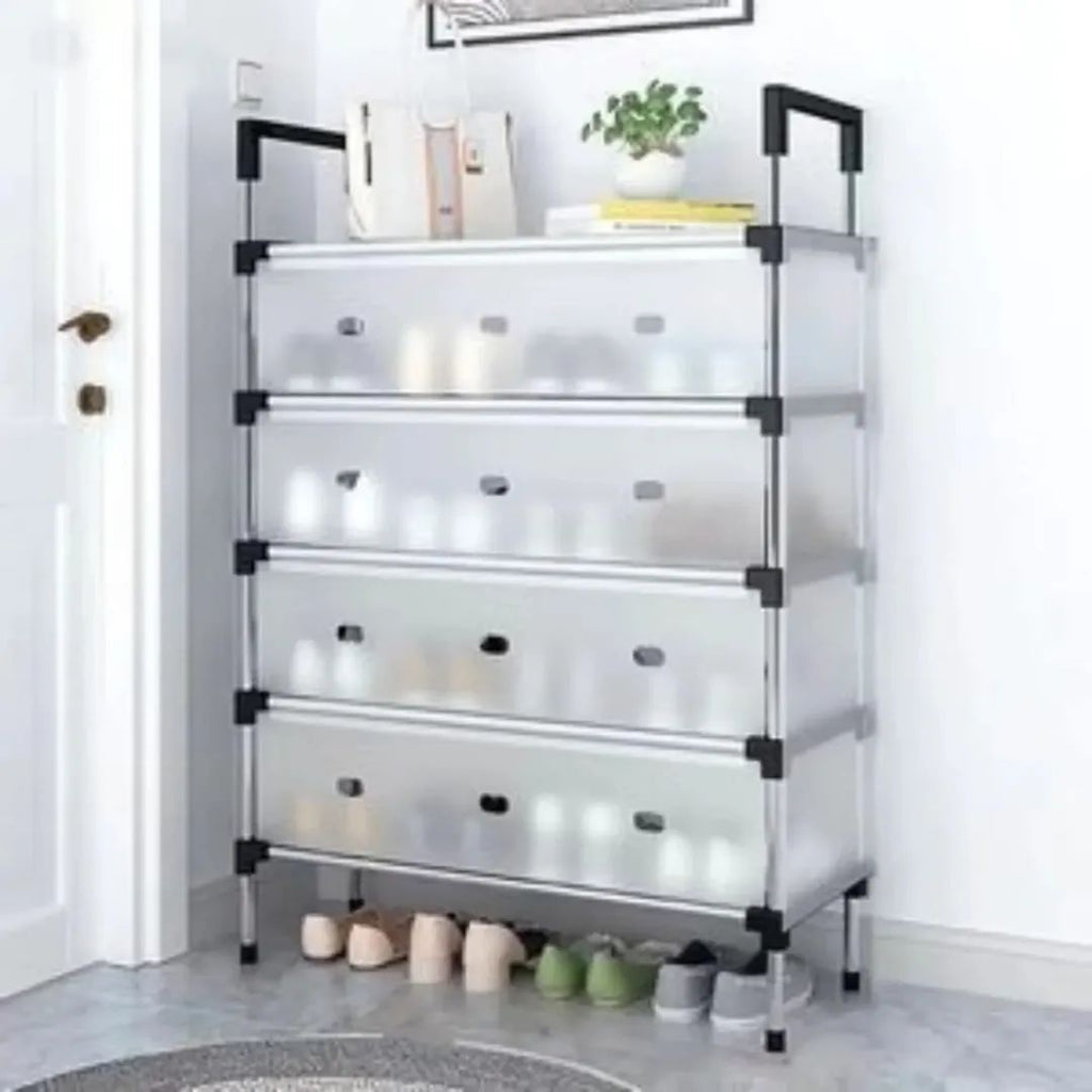Multilayer Dustproof Shoes Rack – Spacious & Durable Organizer