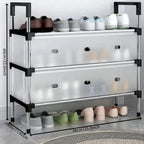 Multilayer Dustproof Shoes Rack – Spacious & Durable Organizer